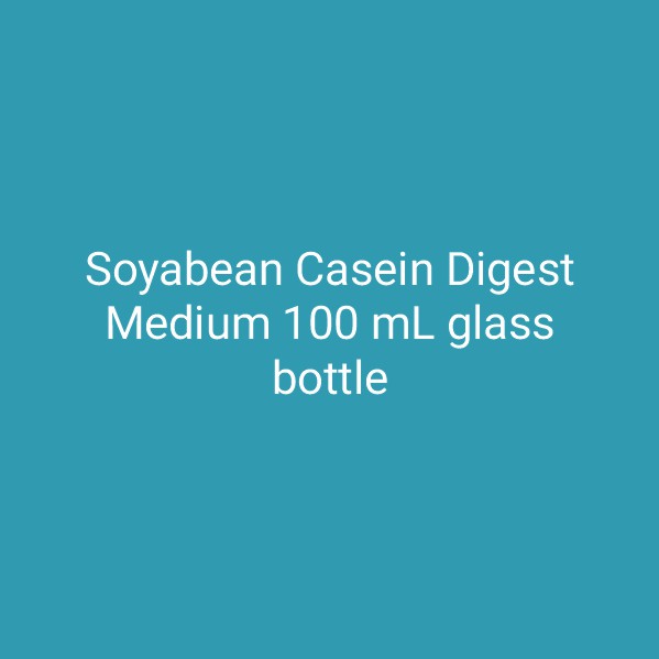 Soyabean Casein Digest Medium 100 mL glass bottle (100 ml x 25 nos)